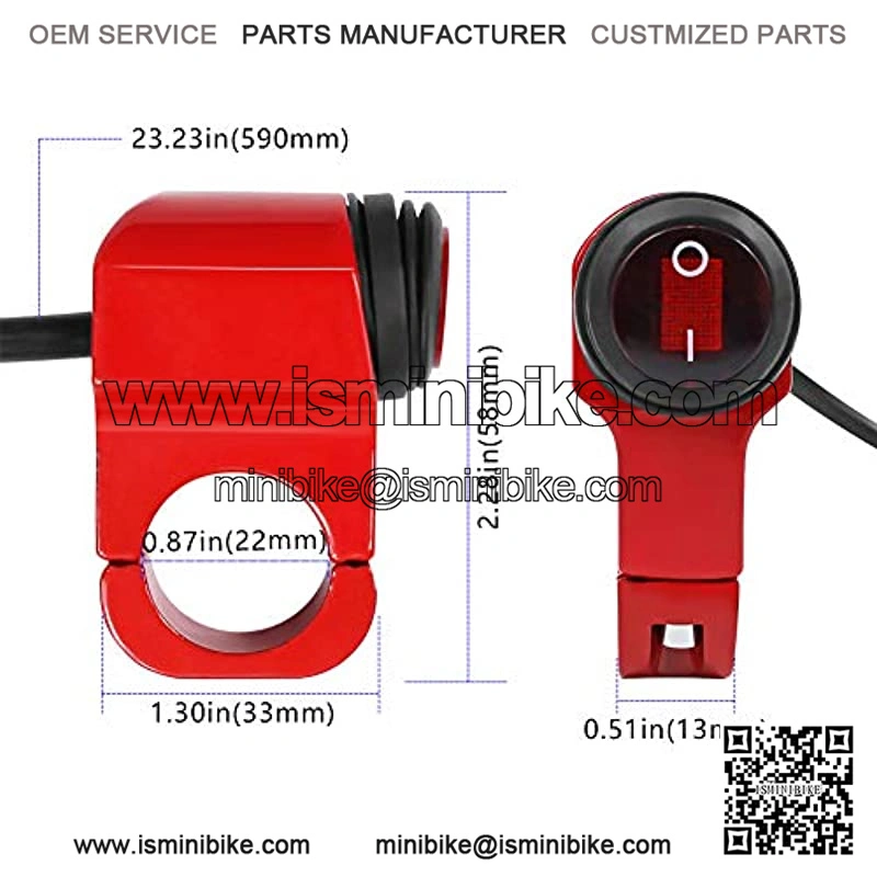 7/8 Aluminium Alloy Motorcycle Handlebar Headlight Switch Waterproof On/Off Fog Spot light Switch for 12V Motorcycles,Motorbike,ATVs,Scooter,Snowmobiles Fits 7/8" Handlebars (22mm) - Image 3