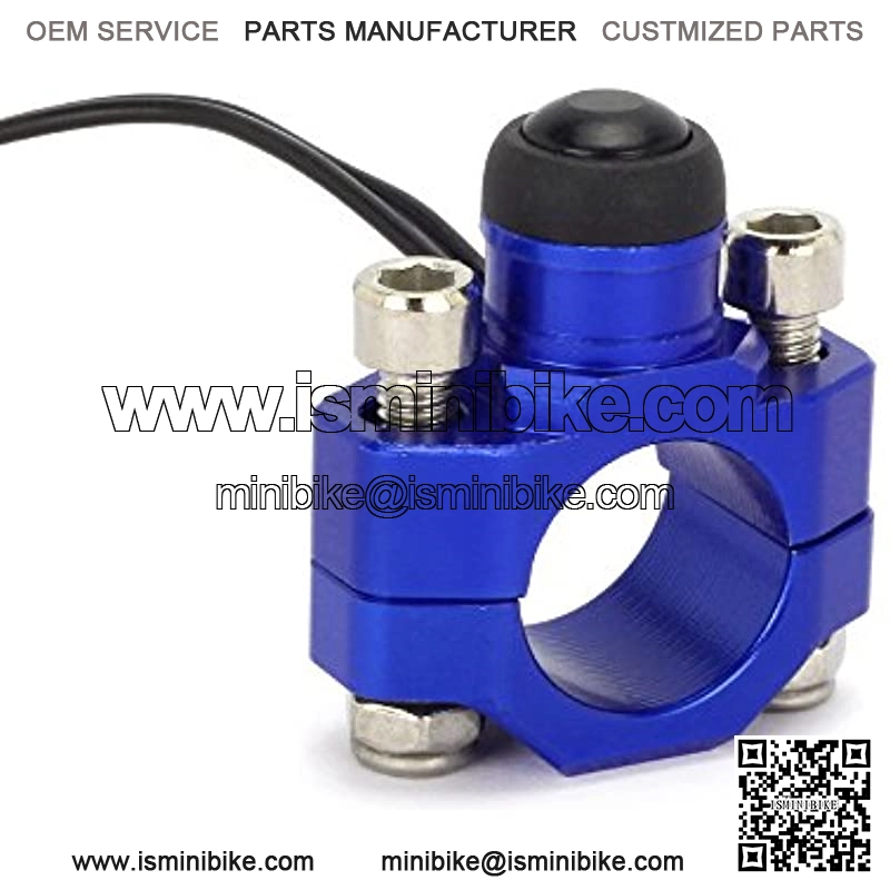 Motorcycle Ignition Kill Start Switch Engine Push Button Universal For 7/8" Handlebar YZ85 YZ125 YZ250 YZ250F YZ450F ATV Dirt Pit Bike Go Kart Snowmobile - Blue