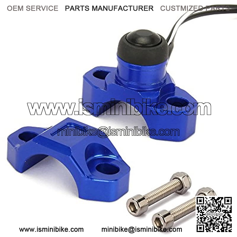 Motorcycle Ignition Kill Start Switch Engine Push Button Universal For 7/8" Handlebar YZ85 YZ125 YZ250 YZ250F YZ450F ATV Dirt Pit Bike Go Kart Snowmobile - Blue - Image 2