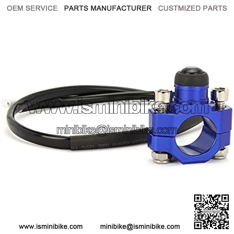 Motorcycle Ignition Kill Start Switch Engine Push Button Universal For 7/8" Handlebar YZ85 YZ125 YZ250 YZ250F YZ450F ATV Dirt Pit Bike Go Kart Snowmobile - Blue - Image 3