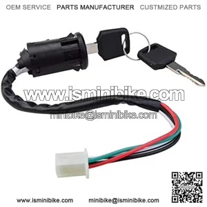 4 Pin Ignition Key Switch Set for Chinese 50cc 70cc 90cc 110cc 125cc 150cc 250cc ATV Dirt Bike Quad