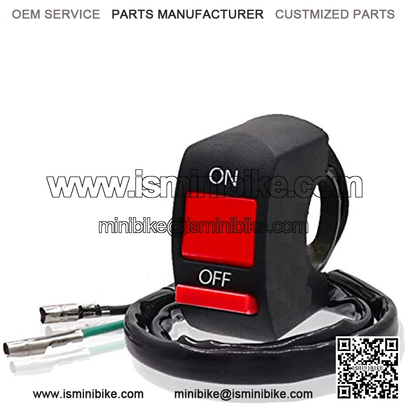 KB1-L01 Motorcycle Handlebar Toggle Switch Button On Off for LED Headlight Scooter ATV Dirt Pit Baja Doodle Bug DB30 Mini Bike