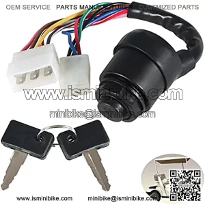 Ignition Switch with Keys Replacement for Yamaha Gas 2 Cycle Golf Cart G1 1979-1989 J17-82508 - 20
