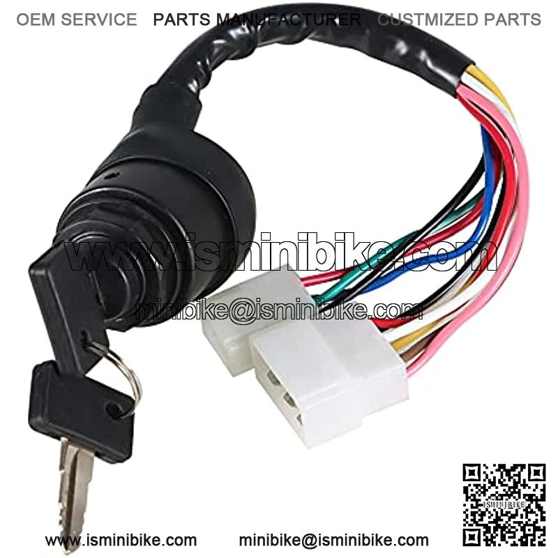 Ignition Switch with Keys Replacement for Yamaha Gas 2 Cycle Golf Cart G1 1979-1989 J17-82508 - 20 - Image 2