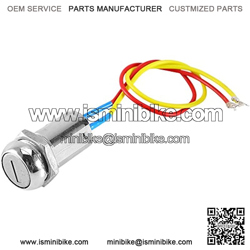 Ignition Switch with Key, 2 Wire Key Ignition Switch Scooter Key Replacement, Universal Locking Keys Lock for Electric Scooter ATV Moped Kart - Image 3