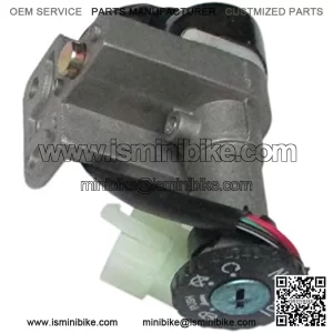 4 Wire Ignition Switch Key Set Compatible with Scooters/Mopeds, ATVs, GO-Karts and Motorcycles