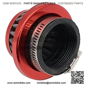 Red 42mm to 44mm Performance Air Filter for MOTOVOX MVS10 EVO Gas Powered Scooter X Dirt Dog