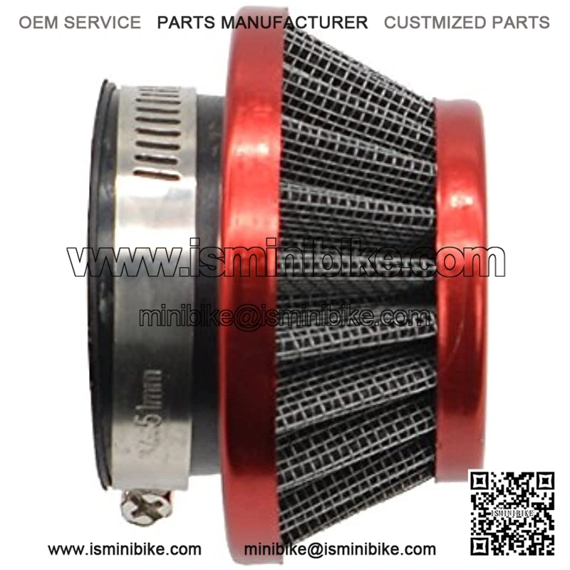 Red 42mm to 44mm Performance Air Filter for MOTOVOX MVS10 EVO Gas Powered Scooter X Dirt Dog - Image 3