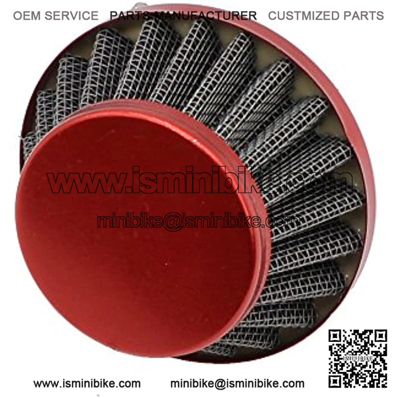 Red 42mm to 44mm Performance Air Filter for MOTOVOX MVS10 EVO Gas Powered Scooter X Dirt Dog - Image 4