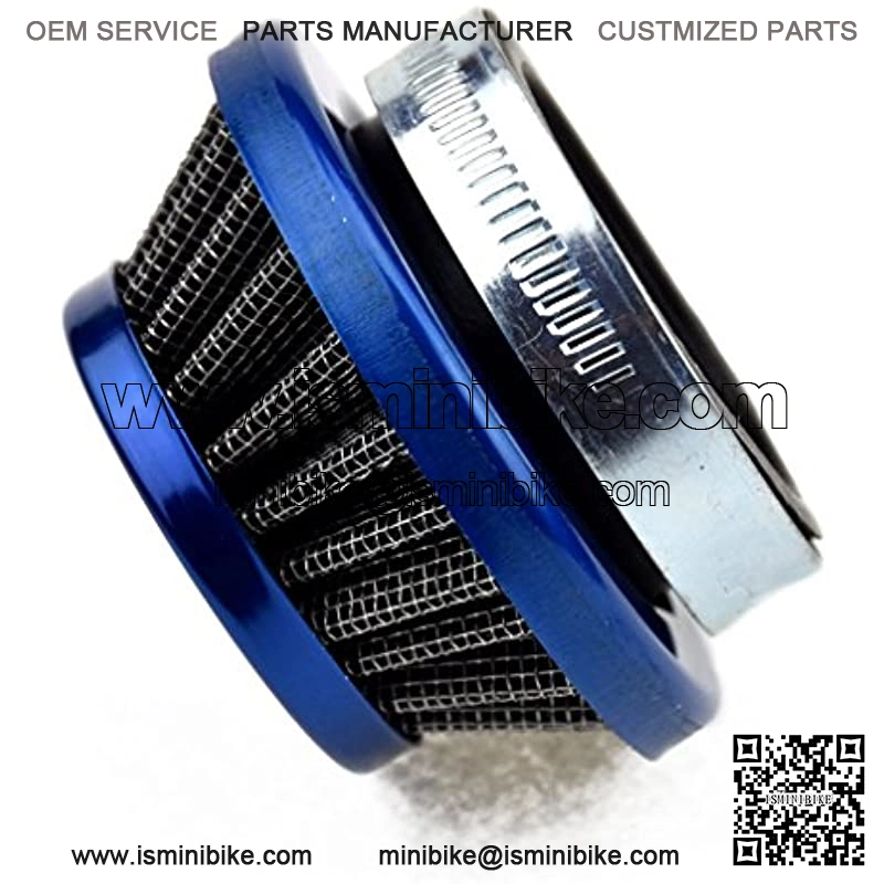 42mm to 44mm Blue Air Filter Cleaner for Goped 23cc Sport Iquimatic G23LH G2D Bigfoot 47cc 49cc Pocket Bike