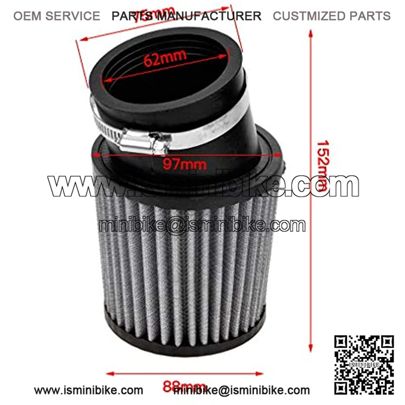 62mm Inlet Air Filter Cleaner for Predator 212cc 6.5 HP GX160 GX200 Mini Bike Trailmaster mid XRX Go Kart Cart Parts,5% coupon applied at checkout,with coupon - Image 3