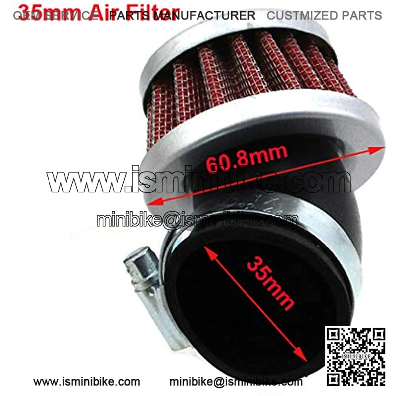 35mm Air Filter Cleaner For Z50 CT70 SL70 XL70 CL70 C70 ST90 SL90 CL90 CM91 CT90 CT110 CT125 Z50 TRX70 TRX90 Honda Trail Mini Bike Motorcycle Dirt Pit Bike - Image 2