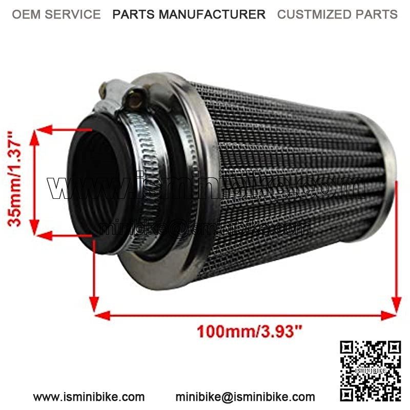 35mm Air Filter for Chinese Made 70cc 90cc 110cc 125cc ATV Go Kart Dirt Bike Pocket Bike - Image 2