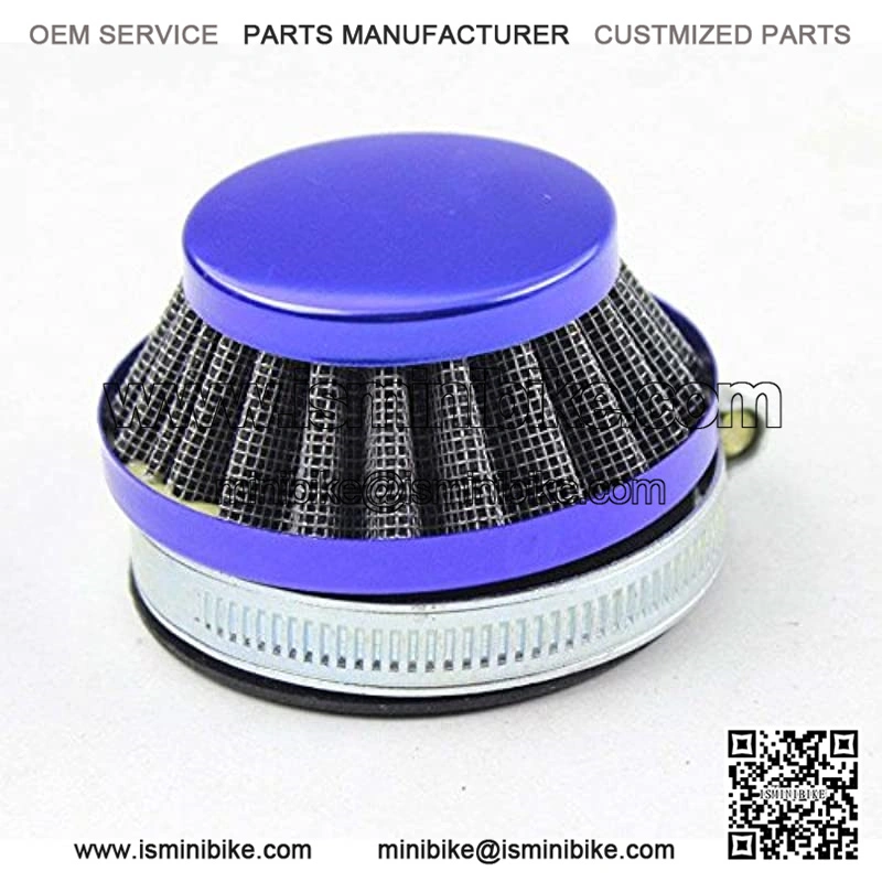 58mm Blue Air Filter For Gas Motorized Bicycle Mini ATV Dirt Pocket Bikes