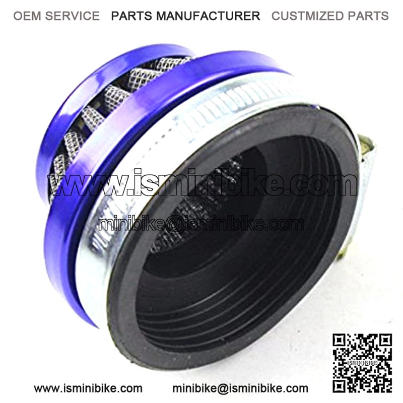 58mm Blue Air Filter For Gas Motorized Bicycle Mini ATV Dirt Pocket Bikes - Image 3
