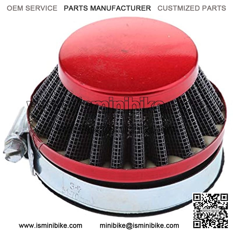 Motorcycle Pod Air Filter Cleaner Fit for ATV Dirt Pocket Bike (58mm Red) - Image 3