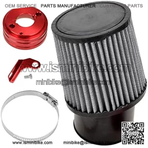 Air Filter With Adapter Kit for 6.5 HP Honda Clone GX160 GX200 Go Kart Predator 212cc Engine Go Kart Racing Cart Mini Bike Parts