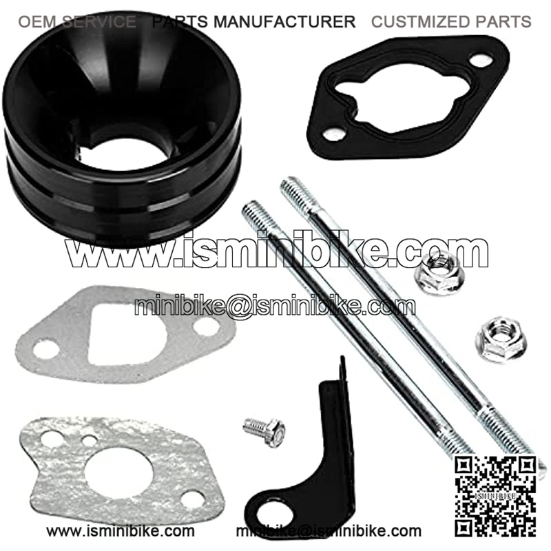 New Air Filter with Gasket Adapter Intake Kit for 6.5HP Honda Clone GX160 GX200 Go Kart Predator - Image 2