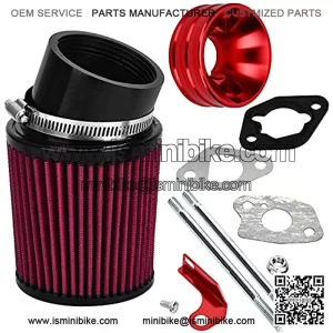 212cc 6.5 Hp Predator Air Filter with Gasket Adapter Intake Kit for 6.5HP Honda Clone GX160 GX200 Go Kart Mini Bike