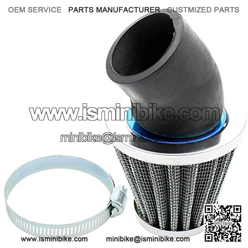 38mm 39mm 40mm 1.5inch Air Filter Cleaner 45 Degree Angled for 50cc 70cc 90cc 110cc 125cc 150cc 200cc Motorcycle ATV Quad Scooter Gokart Moped Chopper Pit Dirt Pocket Mini Super Bike GY6 1.5in - Image 3