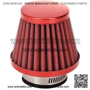 38mm Air Filter Intake Induction Kit Universal for Chinese GY6 50cc QMB139 Taotao Sunl BMS Lance Wildfire Moped Scooter Predator 212cc GX200 196cc Engine Mini Bike Go Kart Red