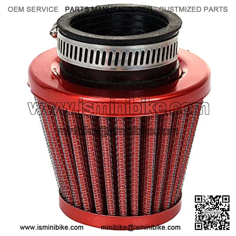 38mm Air Filter Intake Induction Kit Universal for Chinese GY6 50cc QMB139 Taotao Sunl BMS Lance Wildfire Moped Scooter Predator 212cc GX200 196cc Engine Mini Bike Go Kart Red - Image 2