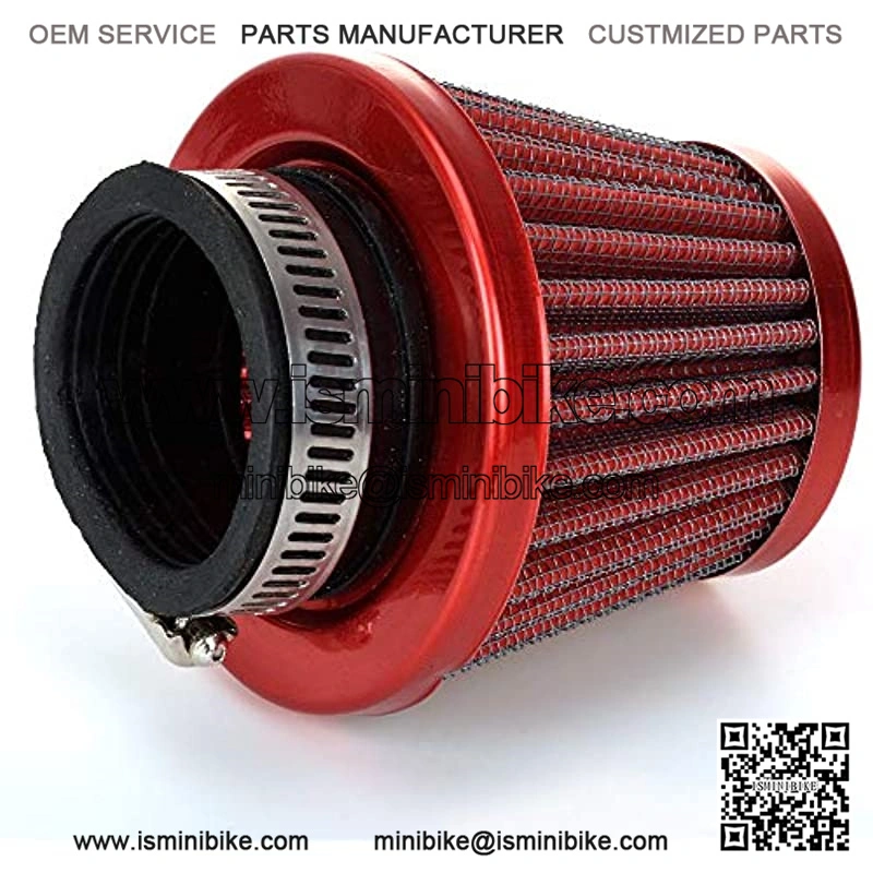 38mm Air Filter Intake Induction Kit Universal for Chinese GY6 50cc QMB139 Taotao Sunl BMS Lance Wildfire Moped Scooter Predator 212cc GX200 196cc Engine Mini Bike Go Kart Red - Image 3