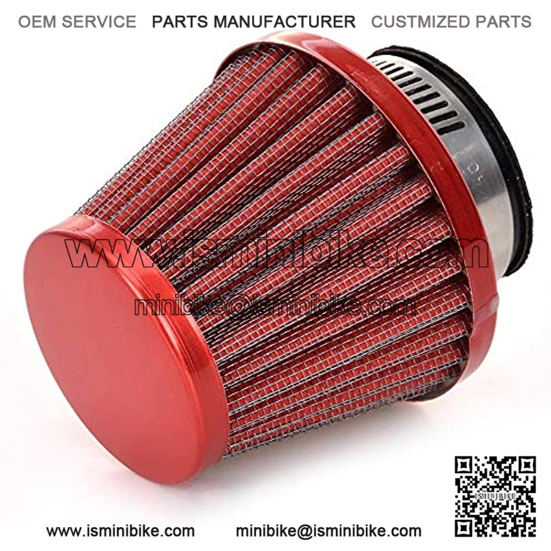 38mm Air Filter Intake Induction Kit Universal for Chinese GY6 50cc QMB139 Taotao Sunl BMS Lance Wildfire Moped Scooter Predator 212cc GX200 196cc Engine Mini Bike Go Kart Red - Image 4