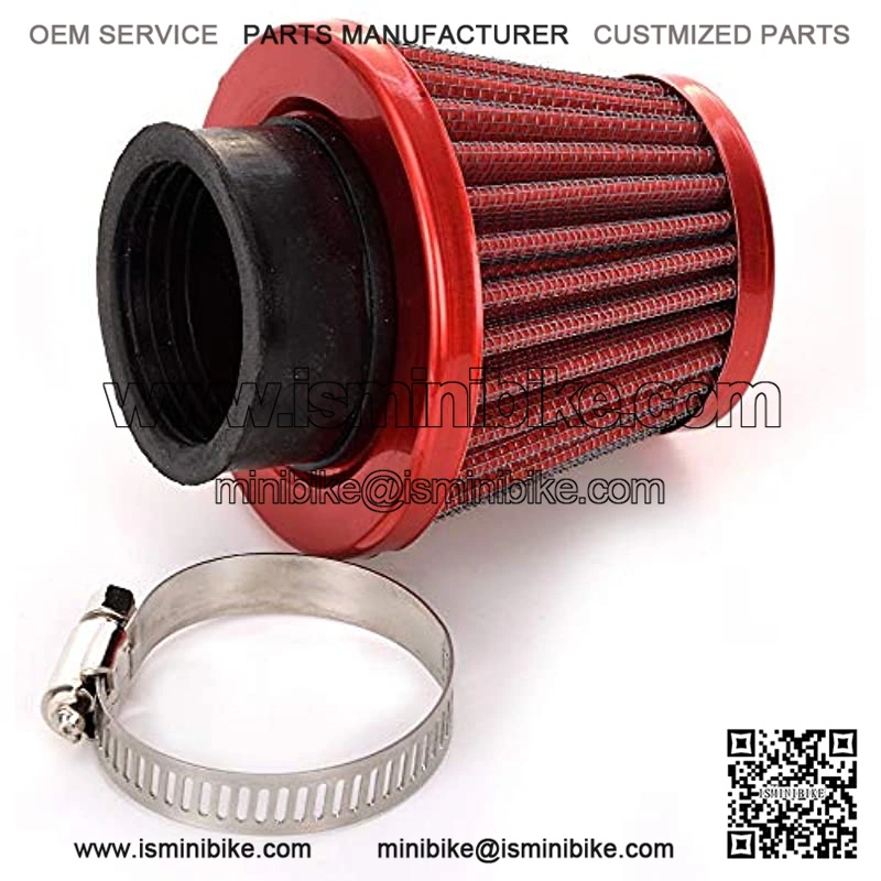 38mm Air Filter Intake Induction Kit Universal for Chinese GY6 50cc QMB139 Taotao Sunl BMS Lance Wildfire Moped Scooter Predator 212cc GX200 196cc Engine Mini Bike Go Kart Red - Image 5