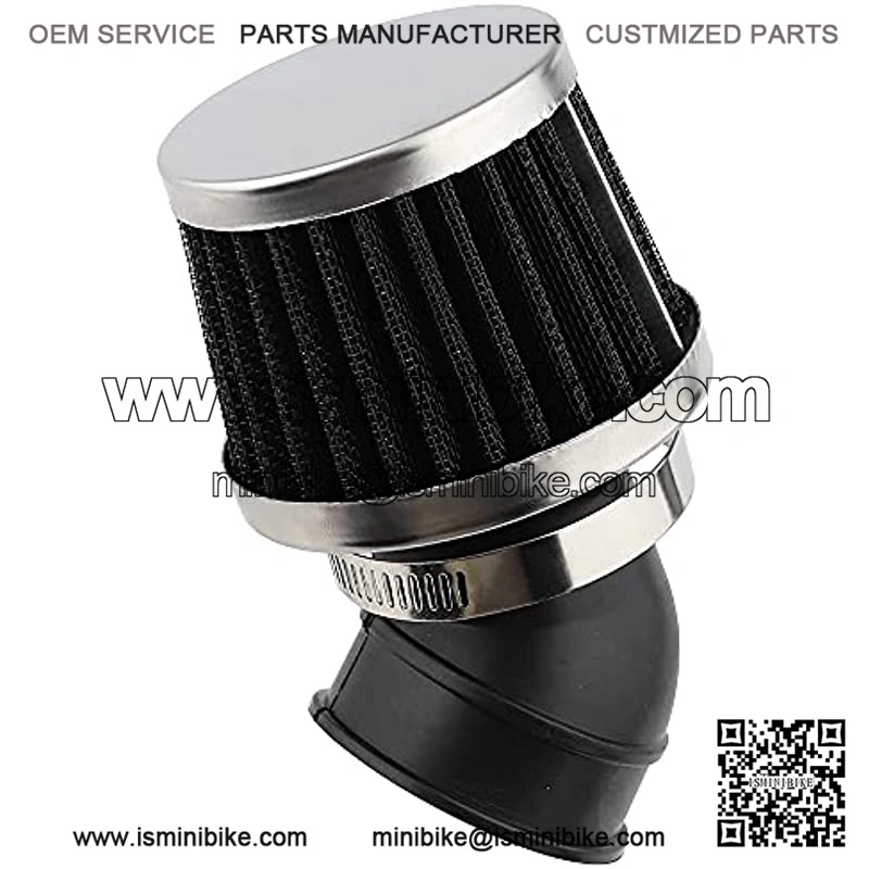 35mm 45 Degree Bend Inlet Air Filter Compatible with 50cc 70cc 90cc 110cc 125cc Kawasaki Suzuki Yamaha Motorcycle ATV Quad Dirt Bike Pit Mini Scooter Go Kart Moped - Image 2