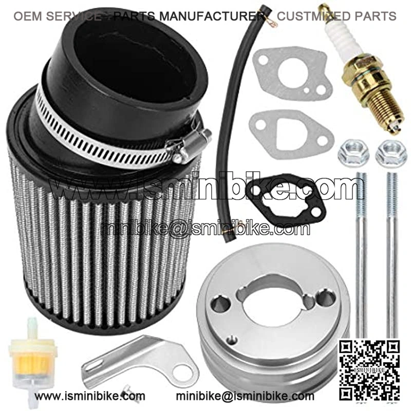 Upgraded Air Filter adapter Intake Spark Plug Kit for Predator 212cc 6.5 Hp Honda Gx160 Gx200
