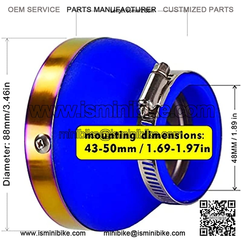 Motorcycle POD air filter dust mini ATV kart 45 48 50MM Quad Go Kart racing - Image 3