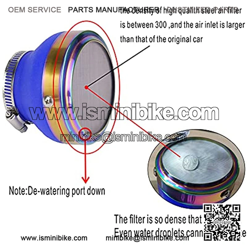 Motorcycle POD air filter dust mini ATV kart 45 48 50MM Quad Go Kart racing - Image 4