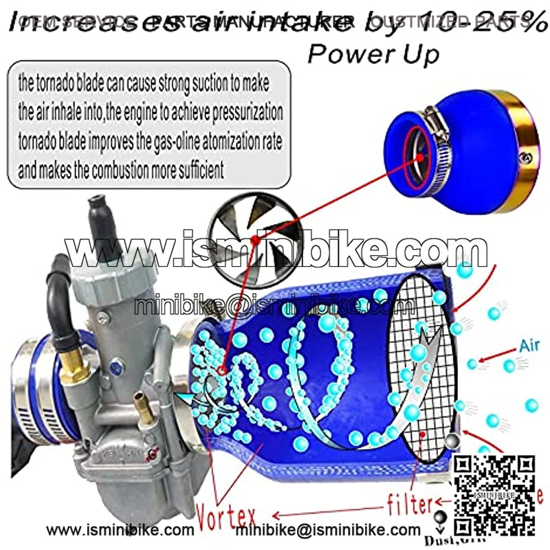 Motorcycle POD air filter dust mini ATV kart 45 48 50MM Quad Go Kart racing - Image 5