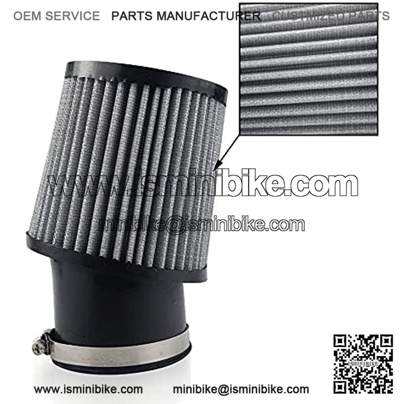 62mm 2-7/16" Inlet Air Filter - by HuthBrother , Compatible with 6.5 HP GX160 GX200, Predator 212cc Engine Go Kart Clone 196cc Trailmaster mid XRX Robin Go Karts Cart Trail CT200U bt200 Mini Bike (2) - Image 2
