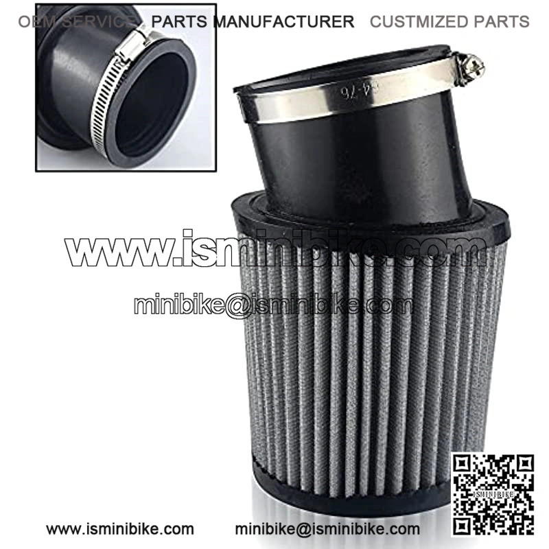 62mm 2-7/16" Inlet Air Filter - by HuthBrother , Compatible with 6.5 HP GX160 GX200, Predator 212cc Engine Go Kart Clone 196cc Trailmaster mid XRX Robin Go Karts Cart Trail CT200U bt200 Mini Bike (2) - Image 3