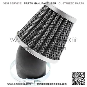 3PCS 1.5inch 38mm 39mm 40mm Air Filter Cleaner 45 Degree Angled Compatible with 50cc 70cc 90cc 110cc 125cc 150cc 200cc Motorcycle ATV Quad Scooter Go Kart Moped Pit Dirt Pocket Mini Bike GY6