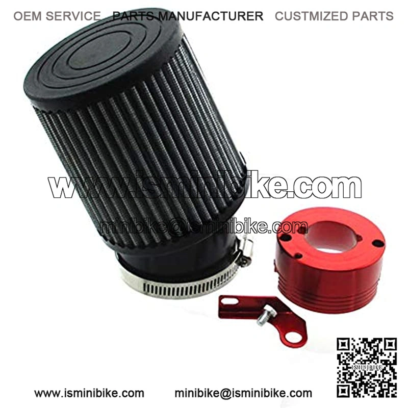Air Filter Red Adapter For Honda 11Hp 13Hp GX340 GX390 Clone Engine Go Kart Predator 301cc 420cc Golf Carts Mud Boats Lawnmowers Minibikes Powered Paragliders GX270s 13/15hp Chinese OHVs - Image 4