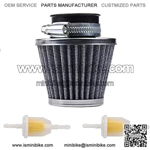 38mm Air Filter 1.5 Inch Filter for GY6 50cc QMB139 49cc 50cc 70cc 90cc 110cc 125cc 150cc 200cc XR50 CRF50 XR CRF SDG SSR Dirt Pit Bike Moped Scooter Go Kart Off Road Motorcycle ATV Quad
