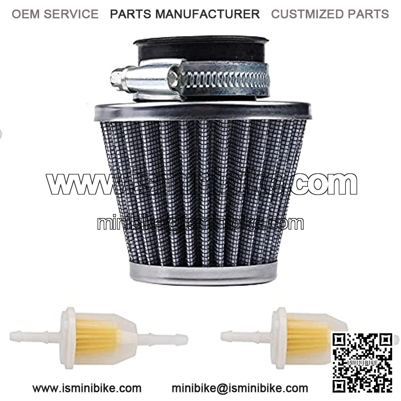 38mm Air Filter 1.5 Inch Filter for GY6 50cc QMB139 49cc 50cc 70cc 90cc 110cc 125cc 150cc 200cc XR50 CRF50 XR CRF SDG SSR Dirt Pit Bike Moped Scooter Go Kart Off Road Motorcycle ATV Quad