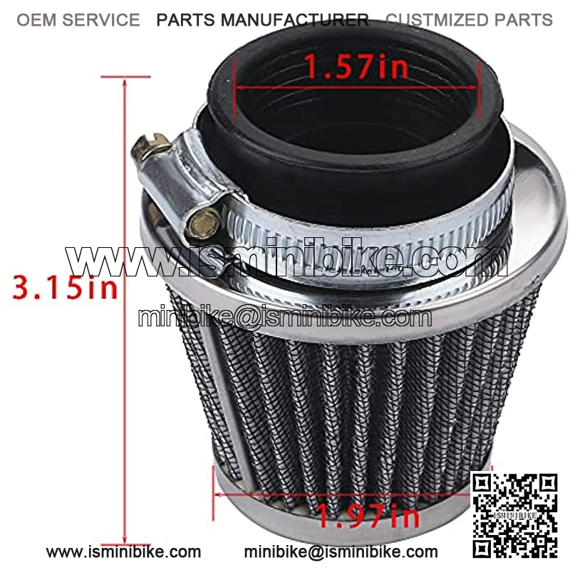38mm Air Filter 1.5 Inch Filter for GY6 50cc QMB139 49cc 50cc 70cc 90cc 110cc 125cc 150cc 200cc XR50 CRF50 XR CRF SDG SSR Dirt Pit Bike Moped Scooter Go Kart Off Road Motorcycle ATV Quad - Image 2