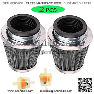 New 42MM Air Filter (2pcs) for Honda Kawasaki Suzuki Yamaha Bike 250cc ATVs Quad Dirt Pit Bikes GY6 125cc 150cc Scooter Moped Howhit 150cc Yerf dog Go Kart