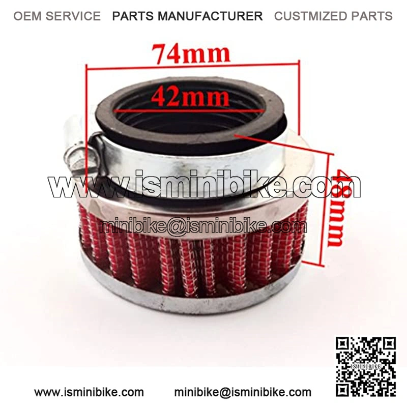 42mm Air Filter Clearner for GY6 150cc Moped Scooter ATV Go Kart Mini Pocket Bike - Image 2