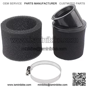 Universal 48mm 49mm 50mm Angled Double Foam Pod Air Filter Cleaner 50cc 70cc 90cc 110cc 125cc
