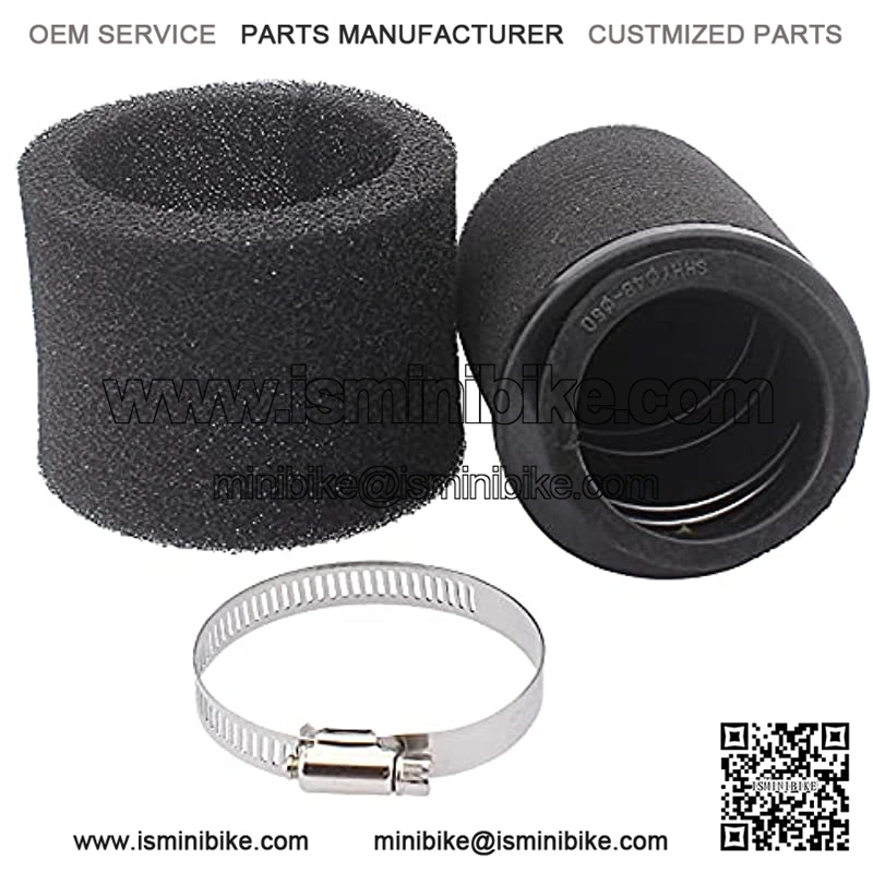 Universal 48mm 49mm 50mm Angled Double Foam Pod Air Filter Cleaner 50cc 70cc 90cc 110cc 125cc - Image 5