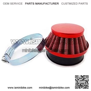 Red 58mm Air Filter for Gas Motorized Bicycle Mini Moto Pocket Bike