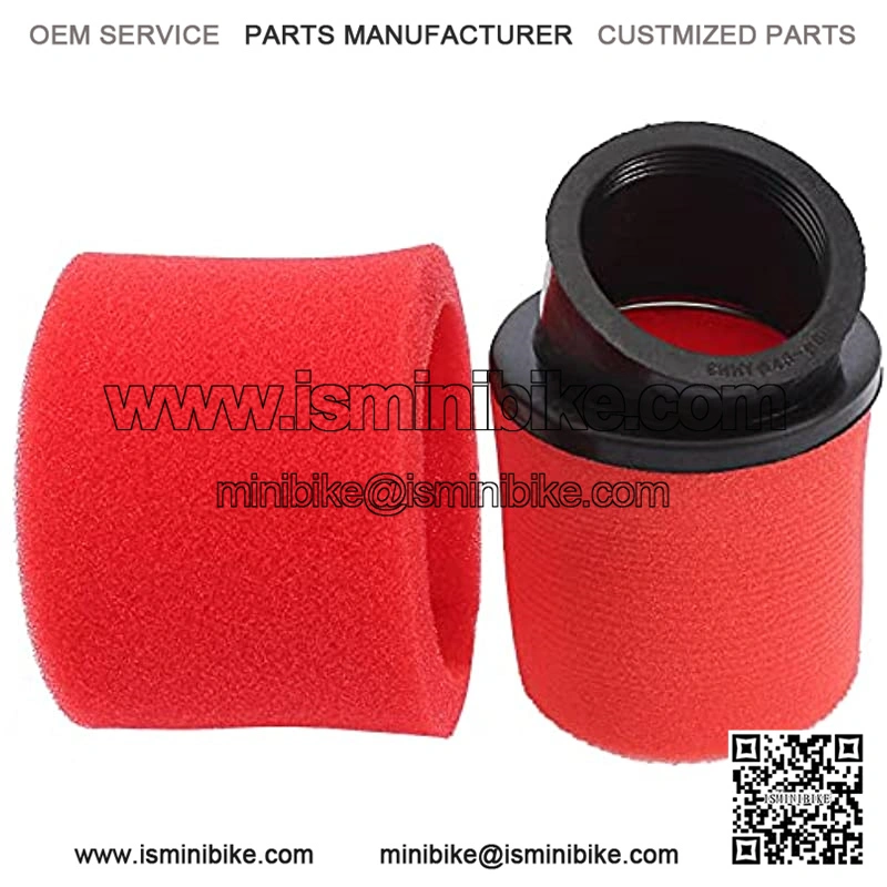 Universal 48mm 49mm 50mm Red Angled Double Foam Pod Air Filter Cleaner - Image 4