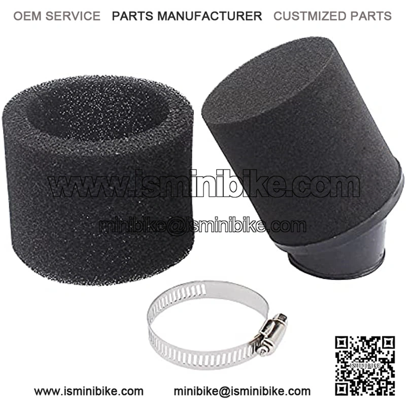 Universal 38mm - 40mm Angled Double Foam Pod Air Filter Cleaner 50cc - 125cc - Image 2