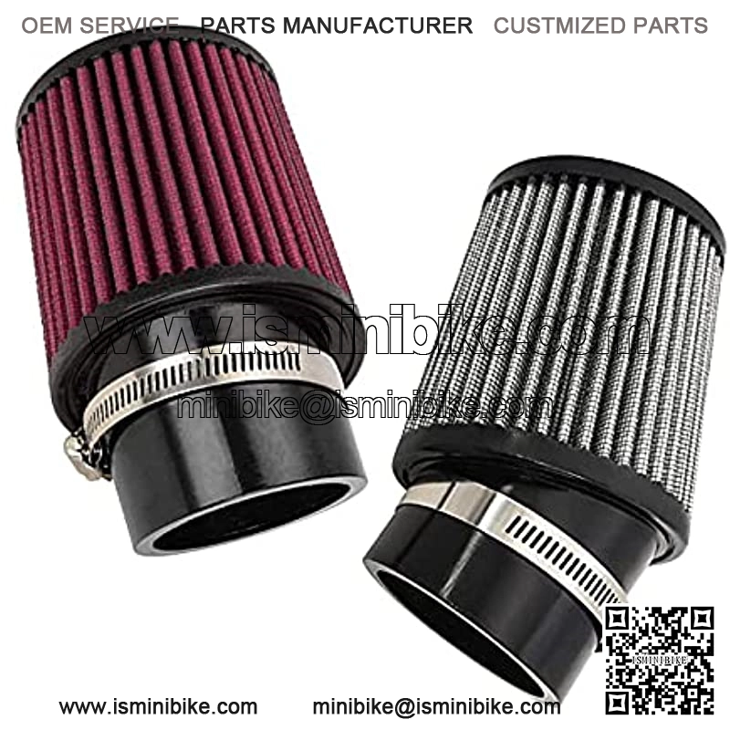 62mm Air Filter Kit 2-7/16" Id Engine Cleaner 420cc High Performance Compatible For Predator 212cc / Clone 196cc Atv Gx160 Gx200 Scooter Quad Go Kart Moped Honda Gx390 Dirt Racing Bike (White) - Image 4
