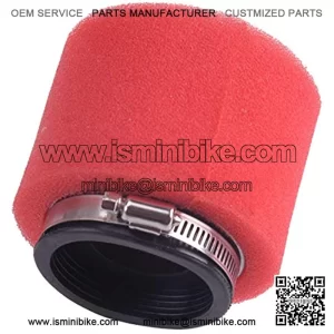 58mm Double Foam Straight Air Filter Fit for ATV Quad Mini Dirt Bike Motorcycle Scooter Size: 8.5x9cm